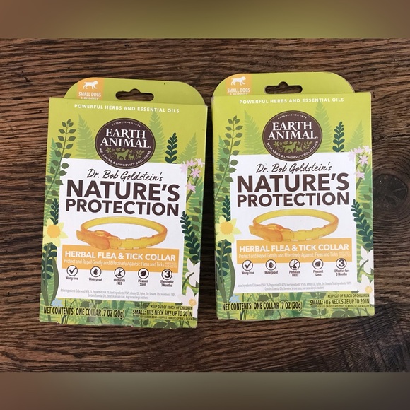 Nature’s Protection Herbal Flee and Tick Collars—Set of 2–NEW - Picture 1 of 4